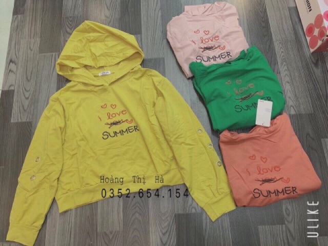 [Mã WAMST111 giảm 15k đơn 99k] Áo cotton da cá có mũ dáng croptop | BigBuy360 - bigbuy360.vn