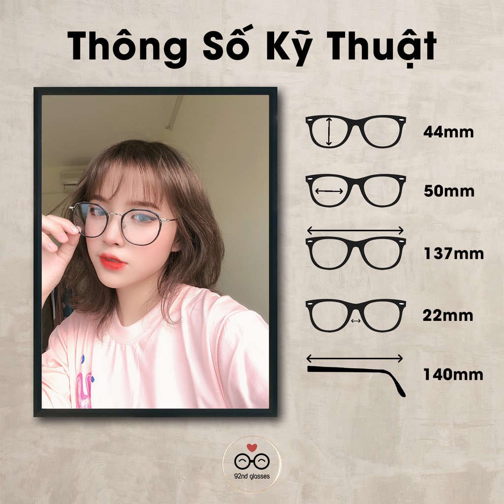 Gọng Kính Cận Đa Giác Lani 8854 - Lắp Mắt Cận Theo Yêu Cầu | BigBuy360 - bigbuy360.vn
