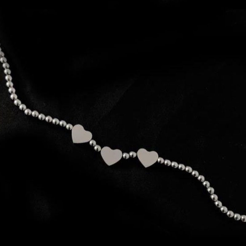 Vòng tay thiết kế đơn giản bằng chất liệu thép titan thời trang retro