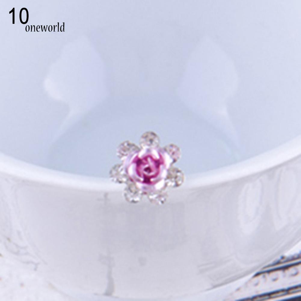 Bao Da Điện Thoại Thời Trang Cho OW OW OW OW☀Set 5 Kẹp Tóc Hoa Hồng Đính Đá Sang Trọng Cho Cô Dâu