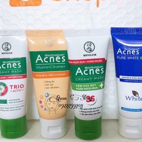 [ Sét 10 tuýt ] Sữa rửa mặt bùn non ACNES BABY MUD ** Hàng mẫu tuýp 25g