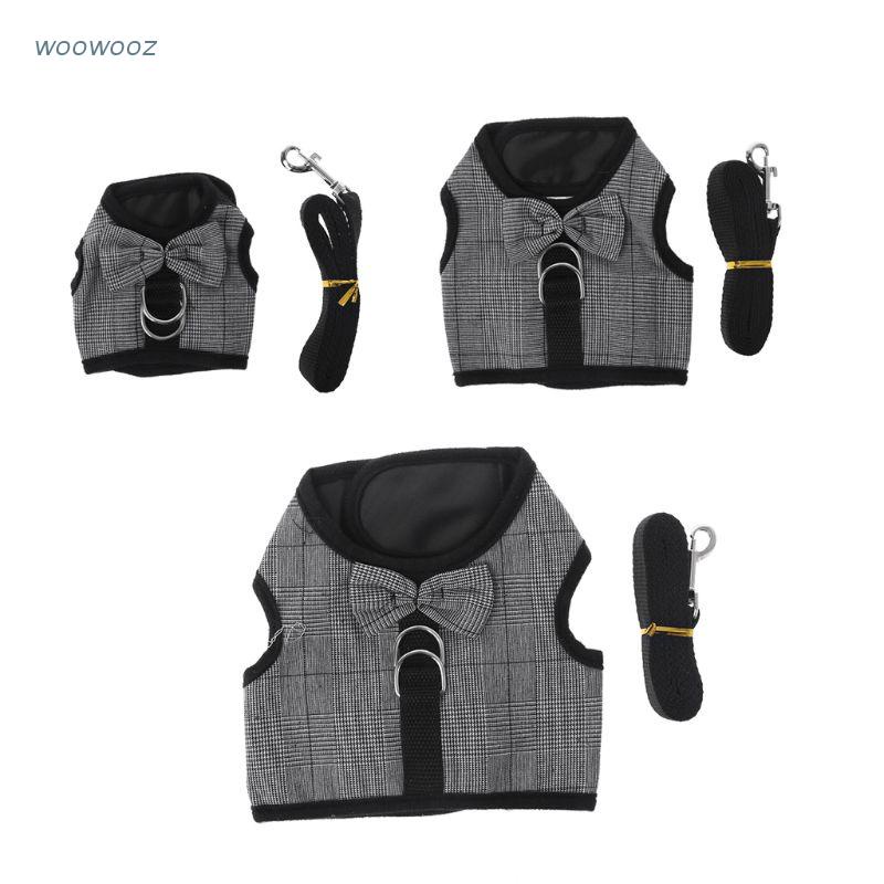 Áo vest kèm dây dắt thú cưng đi dạo bằng cotton phối lưới tiện dụng cho chuột hamster/ thỏ