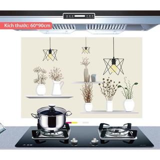 Giấy dán tường nhà bếp chống bắn dầu mỡ, chịu nhiệt cao, hoạ tiết 3D đẹp trang trí khu bếp (SẴN)