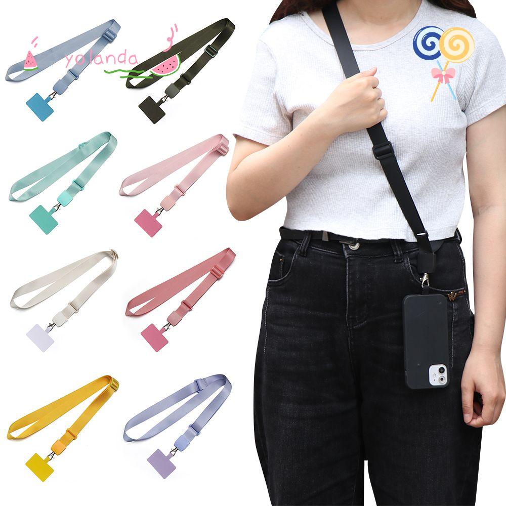 ☆Yola☆ Dây Đeo Cổ Giữ Điện Thoại Tùy Chỉnh Nhiều Màu Tiện Dụng