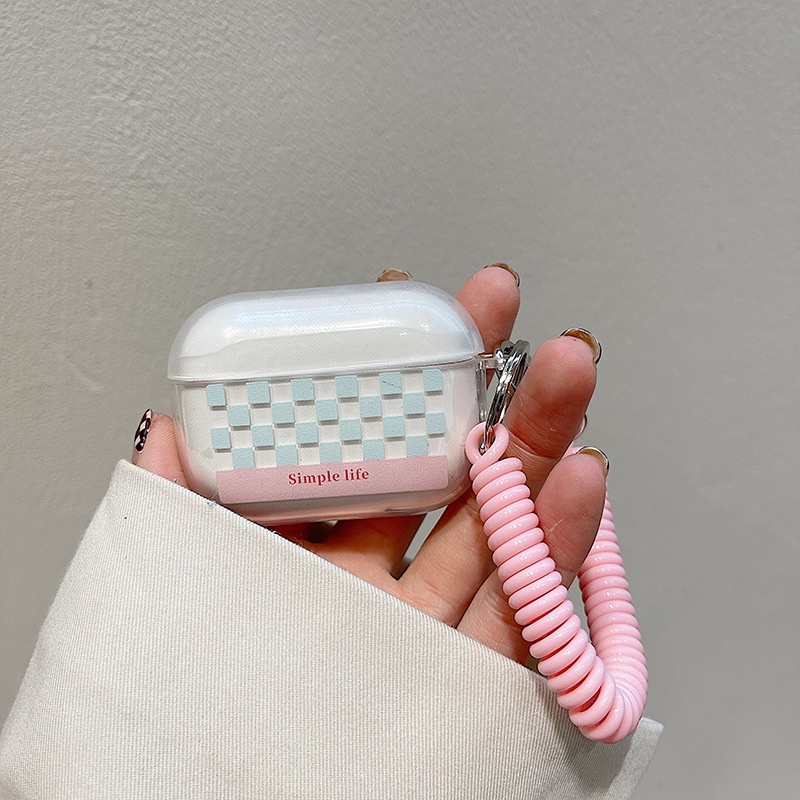 Vỏ Bảo Vệ Hộp Sạc Tai Nghe airpods 1 2 Pro 3rd Generation Pro 1/2 Trong Suốt Chống Sốc Họa Tiết Hoạt Hình Kèm Dây Đeo Kiểu Nhật Hàn