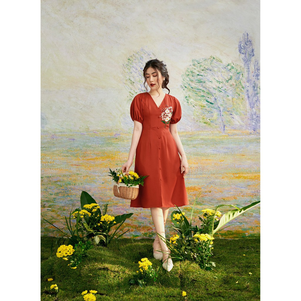 OLV - Đầm Melora Embroidered Dress