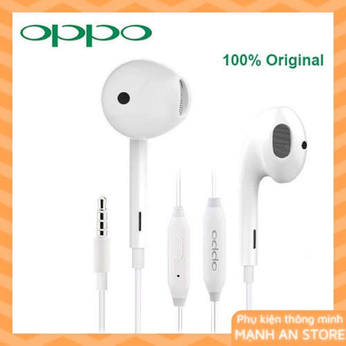 Tai nghe Oppo R11 ⚡ RẺ VÔ ĐỊCH ⚡ Tai nghe có dây nhét tai chính hãng OPPO