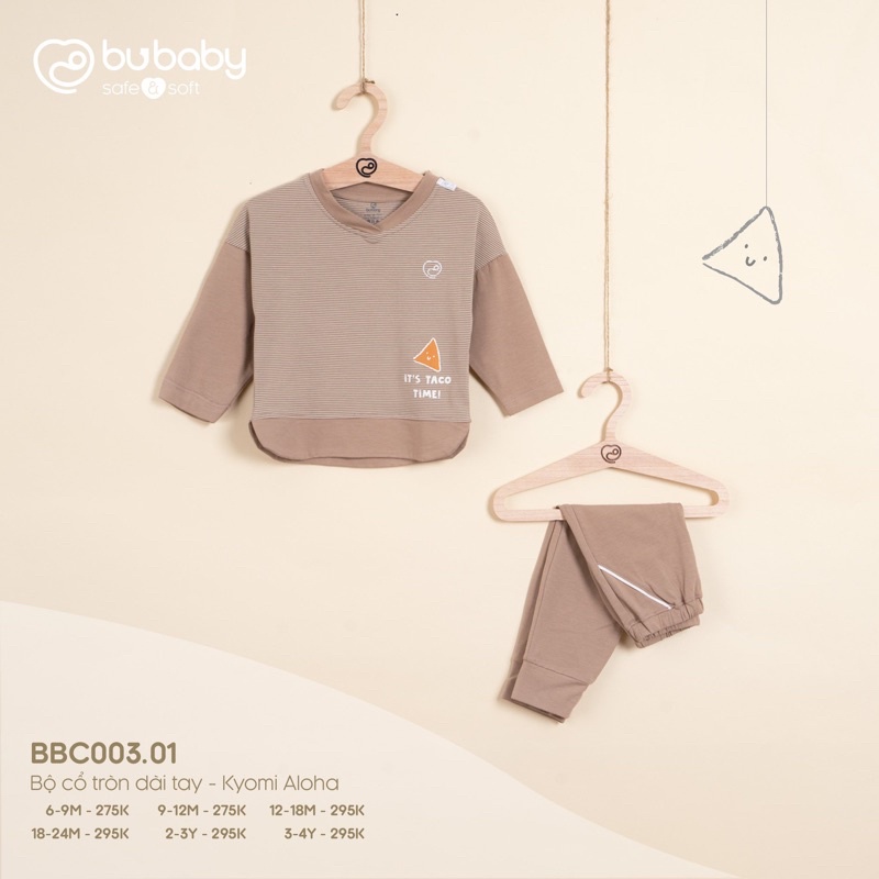 Bu baby - Bộ cổ tròn dài tay KyomiAloha BBC003.01