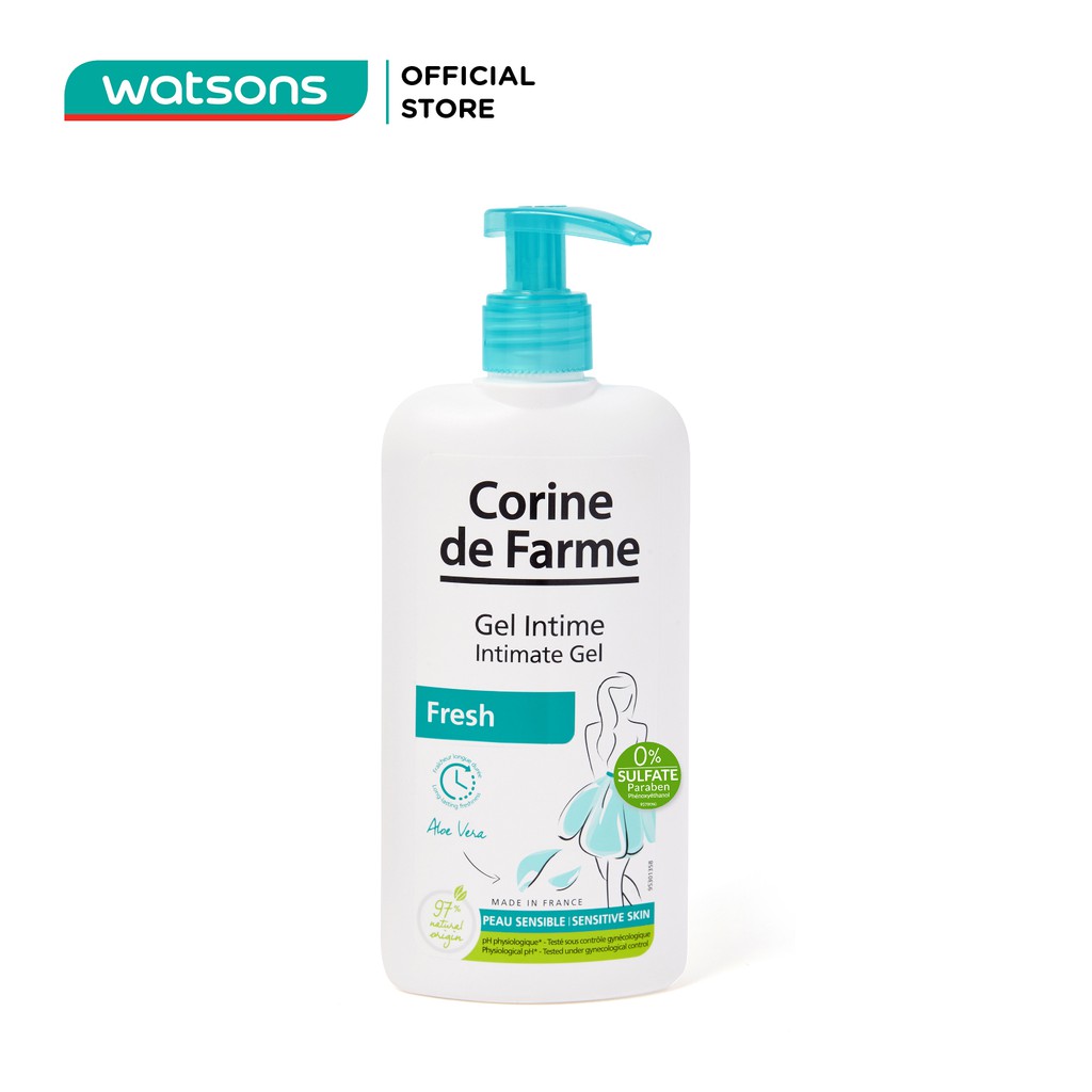 Gel Làm Sạch Và Khử Mùi Vùng Kín Corine de Farme Intimate Gel Fresh 250ml