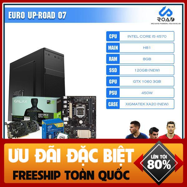 Bộ PC Gaming I5 4570 H81 Ram 8GB SSD 120 VGA GTX1060 Nguồn 450W Vỏ Xigmatek  URTech