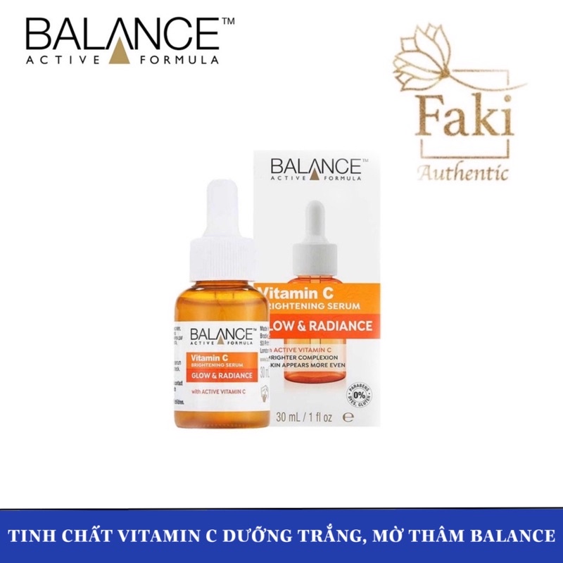 Serum Vitamin C dưỡng trắng, mờ thâm - Tinh chất Vitamin C Balance 30ml