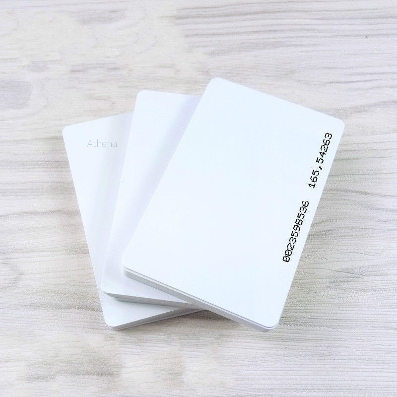Bộ 10 tấm thẻ từ RFID màu trắng cho máy an ninh EM4100 em4102 tk4100