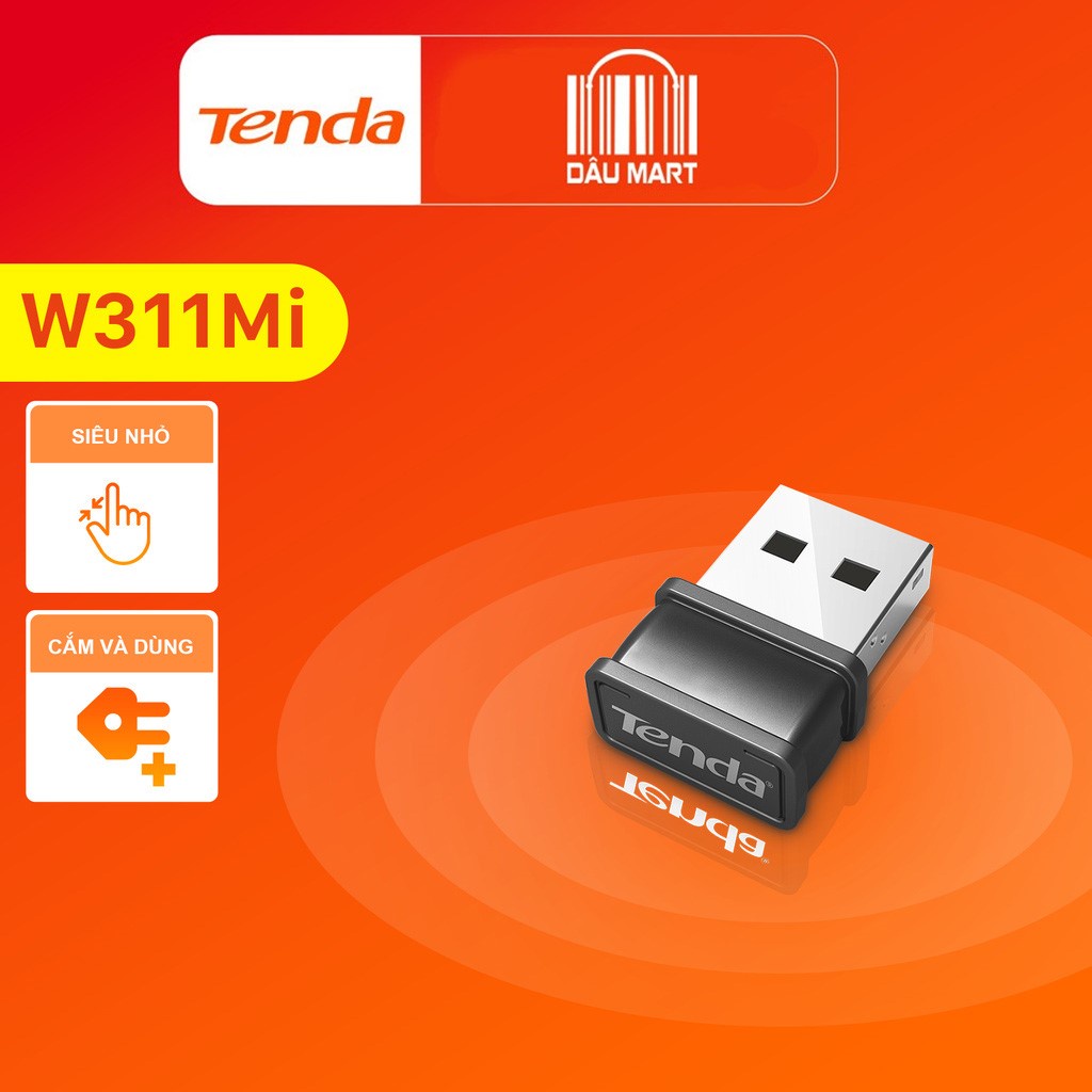 USB WIFI TENDA W311Mi Thiết bị thu sóng Wifi chuẩn N 150MBPS không dây nano - Hàng chính hãng | WebRaoVat - webraovat.net.vn