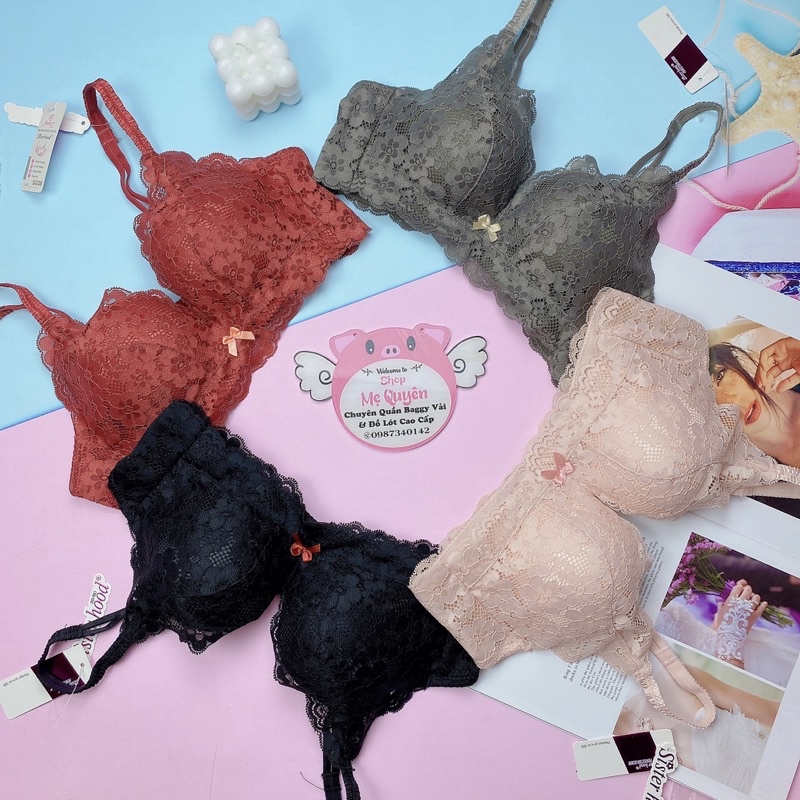 Áo ngực, áo lót Thái Lan không gọng định hình ôm ngực, mút nâng vừa dáng quả vát che mọi khuyết điểm