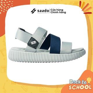 [CHÍNH HÃNG] SANDAL SAADO | HS02  - Gentle Melody - Màu Xám Trắng | Giày Sandal Quai Chéo Nam Nữ Cao Cấp