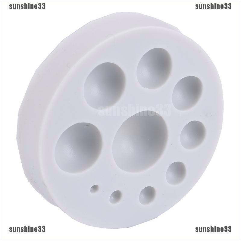 Khuôn silicone làm bánh kẹo / xà phòng hình tròn tiện dụng