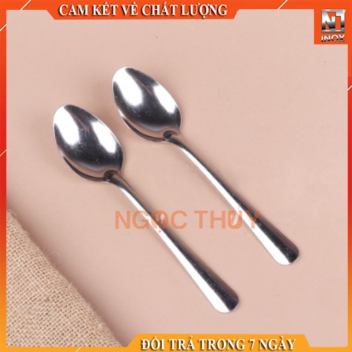 Bộ 10 muỗng soup / nĩa inox sáng bóng