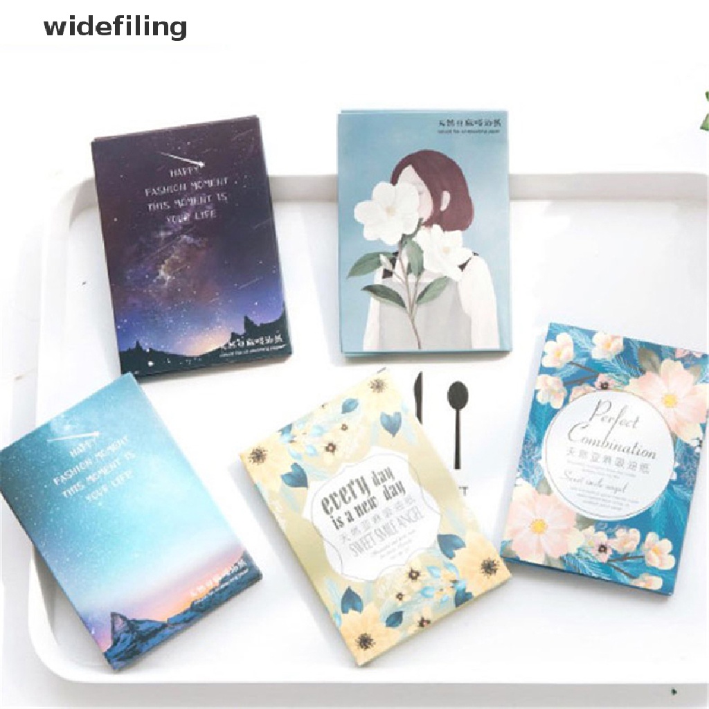 [Hàng mới về] Set 100 giấy thấm dầu da mặt tiện dụng