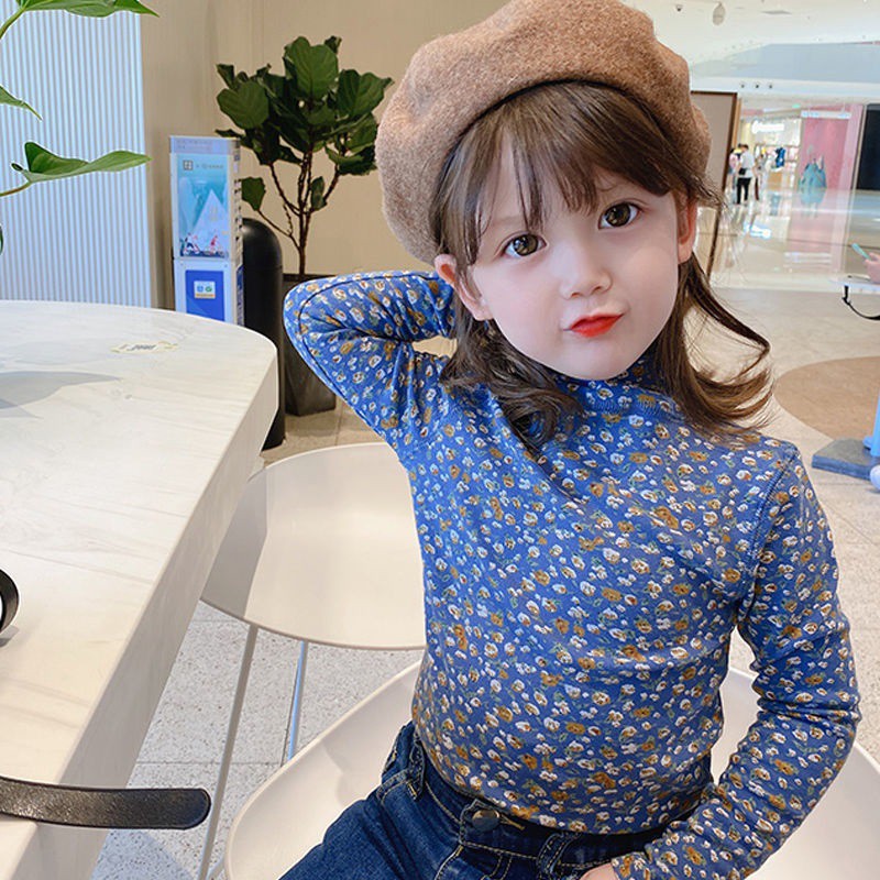 Áo Tay Dài Hoạ Tiết Hoa Thời Trang Mùa Thu Dành Cho Bé Gái
