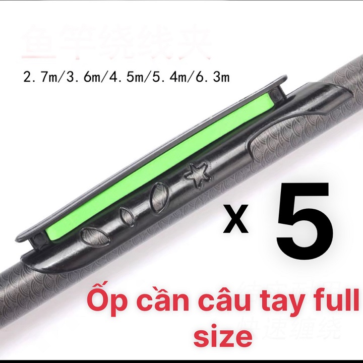 Combo 5 Ốp cần câu tay, Ốp cần câu đơn phụ kiện câu đài giá rẻ PK25