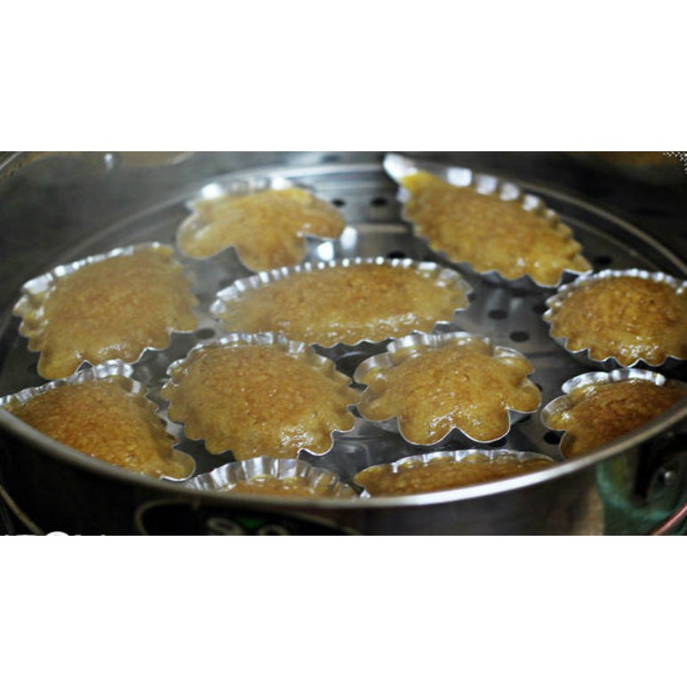 50 Khuôn Lá Nhôm làm Bánh Bò - VT