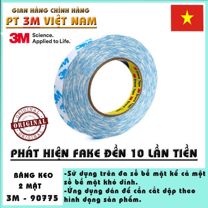 Băng keo 2 mặt mỏng 3M 90775