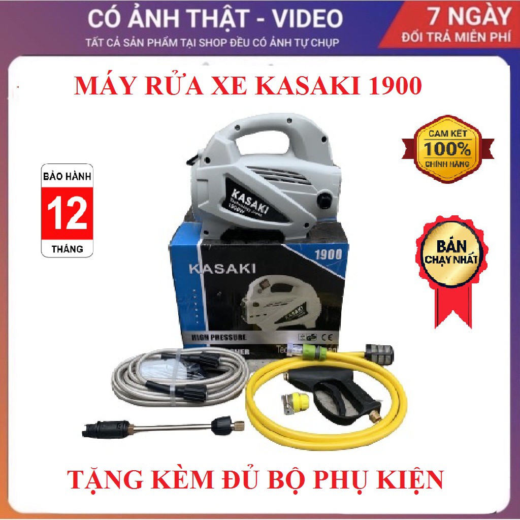 MÁY RỬA XE GIA ĐÌNH KASAKI - 1900 CÔNG SUẤT CỰC LỚN ( ĐIỆN MÁY NỘI ĐỊA TRUNG )