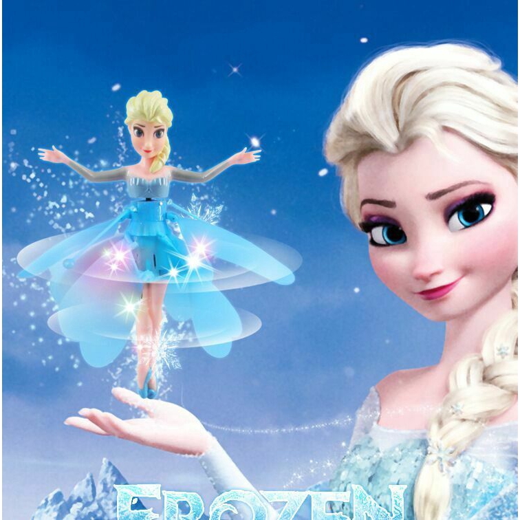 Đồ chơi máy bay hình công chúa Elsa có đèn LED thích hợp làm quà Giáng Sinh