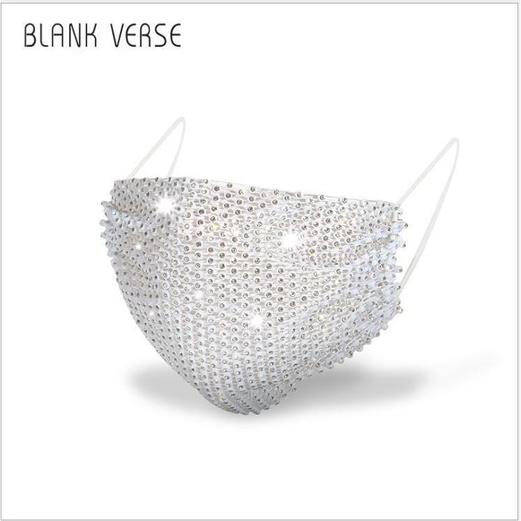 [HÀNG MỚI VỀ] Khẩu Trang Đính Đá Pha Lê Kim Sa Lấp Lánh Kim Tuyến Khẩu Trang Hot Trend Tiktok Sắc Màu Nhiều Màu | BigBuy360 - bigbuy360.vn