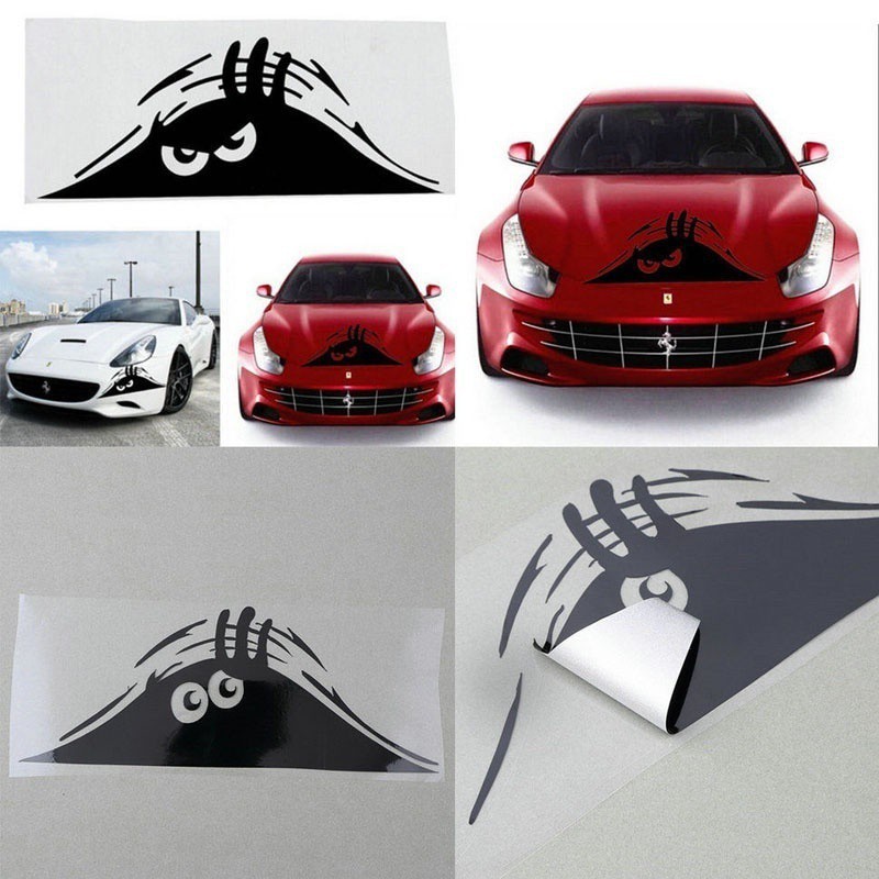 Decal dán xe hơi hình đôi mắt 3D