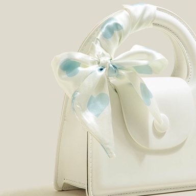 🌸Hàng Order🌸 Túi Xách Muzi&kai Chính Hãng Da Trơn Nắp Gập Quai Da Quấn Nơ Dây Đeo Xích Sang Chảnh Nữ Tính 🌸 Quảng Châu