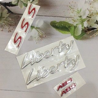 [BẤT NGỜ QUÁ] Trọn bộ tem chữ LIBERTY ABS nổi dán xe máy như mới bền rẻ A131