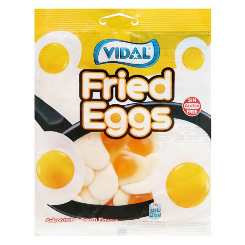 Kẹo Dẻo Hình Quả Trứng Chiên Vidal 100g