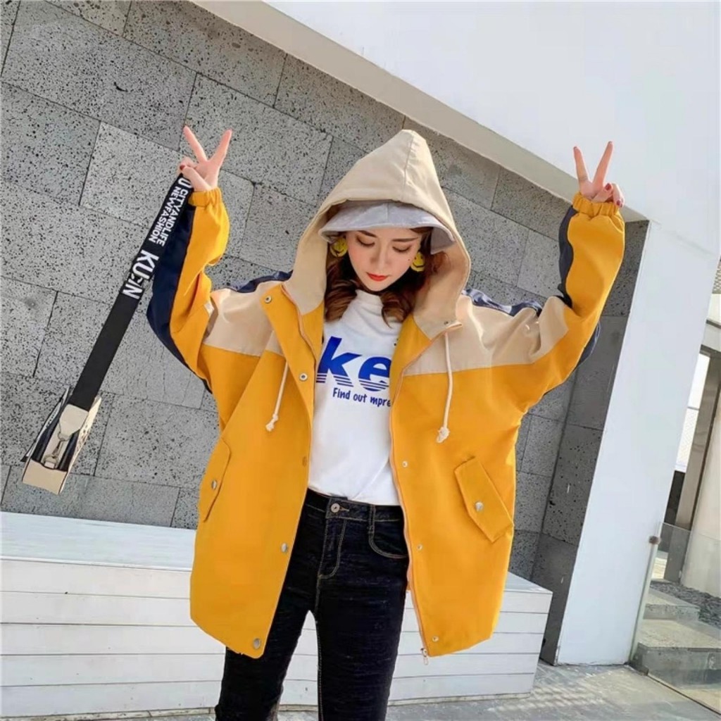 Áo khoác dù phối màu KD9 có nón, form unisex cho nam và nữ, kiểu dáng Hàn Quốc hiện đại, trẻ trung, tinh tế | BigBuy360 - bigbuy360.vn