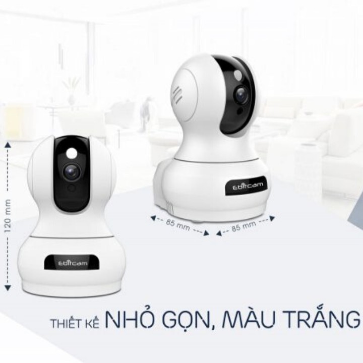 Camera IP Wifi EbitCam E3 Độ Phân Giải 3Megapixel - Hàng chính hãng Tặng kèm thẻ nhớ tùy chọn