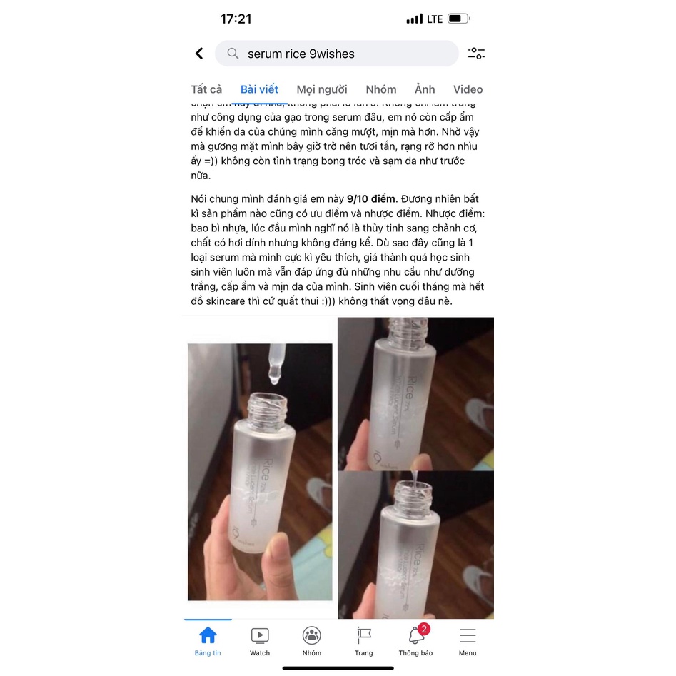 Tinh Chất Dưỡng Ẩm và Làm Sáng Da 9Wishes Rice - White Lucent Refining Serum 50ml