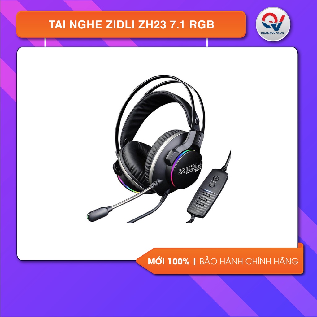 Tai nghe gaming ZIDLI ZH23 - Âm thanh 7.1 có đèn RGB