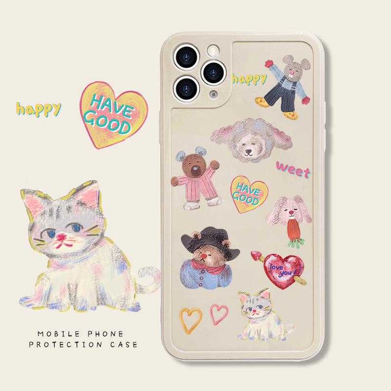 Ốp lưng iphone Ốp lưng iphone love animal 6/6plus/6s/6splus/7/7plus/8/8plus/x/xr/xs/11/14pro/pro/max/plus/promax Dinuo case