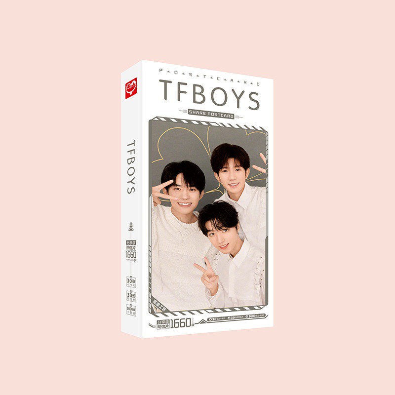 Hộp ảnh postcard TFBoy gồm lomo và hình dán quà tặng dành cho Fan