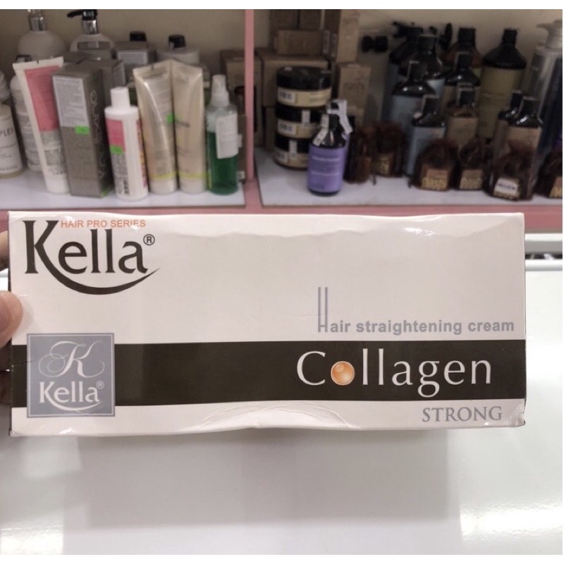 Duỗi Kella Collagen, Thuốc Duỗi Tóc Kella Collagen 500ml*2