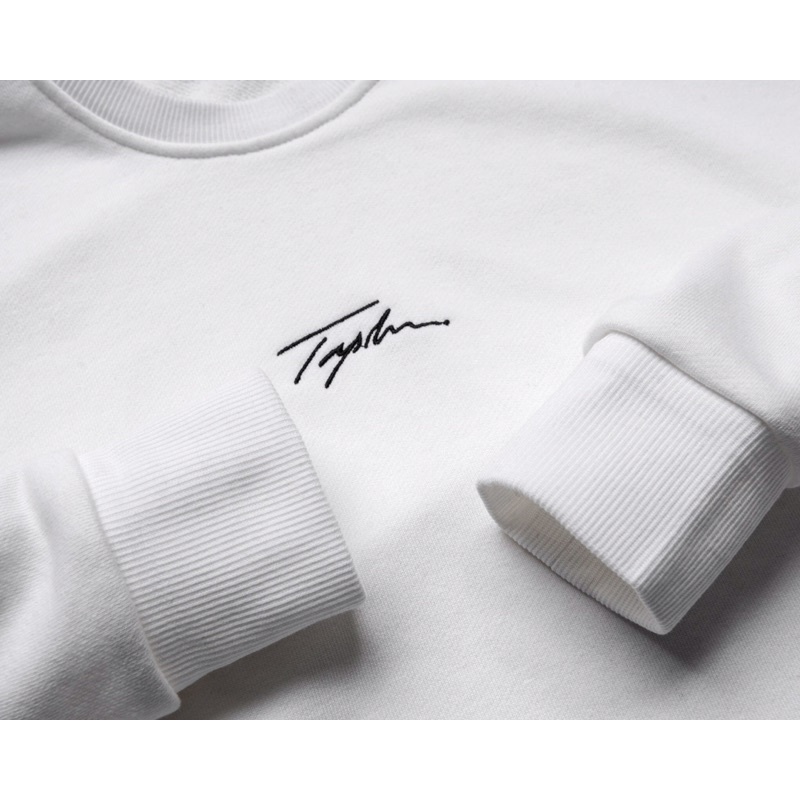 Bộ thể thao nam dài tay màu trắng, chất nỉ da cá hàng VNXK. Bộ nỉ dài tay nam