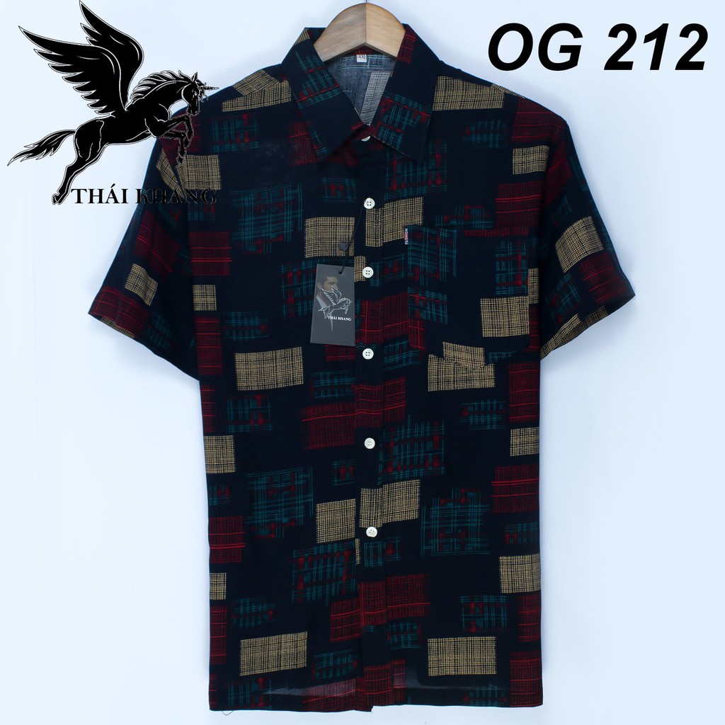 [Mã FAMAYMA2 giảm 10K đơn 50K] Áo sơ mi nam trung niên vải lanh sợ cây lanh tự nhiên mặt mát hoa văn trẻ trung OG20 | BigBuy360 - bigbuy360.vn