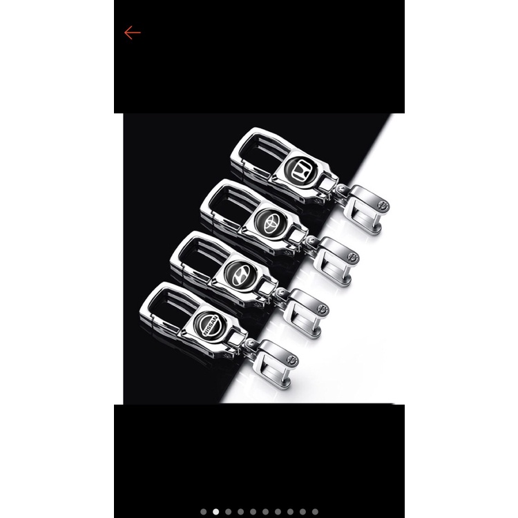 Móc khoá ô tô - Móc Khoá Xoay 360 Độ Có Logo Theo Hãng Xe - Móc Khóa Thông Minh