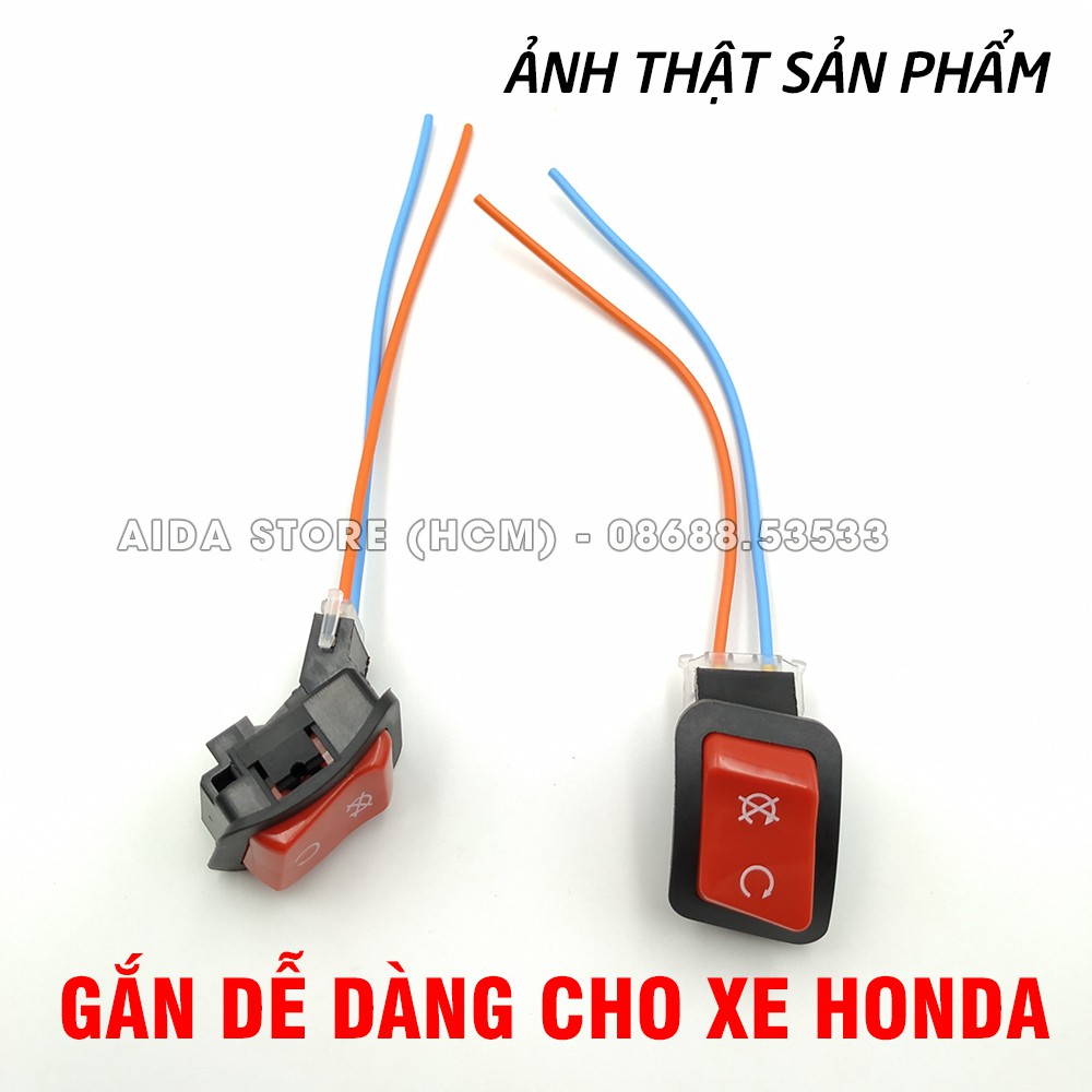 [Mã LIFEAUMAY giảm 10% tối đa 30k đơn 150k] Công tắc xe máy sẵn giắc dùng tắt máy, tắt động cơ tạm thời