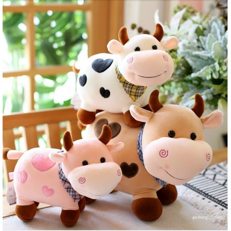 Gấu bông hình bò sữa  các cỡ