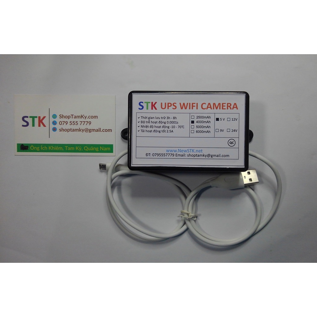 UPS 5V Nguồn dự phòng camera 5V - STK