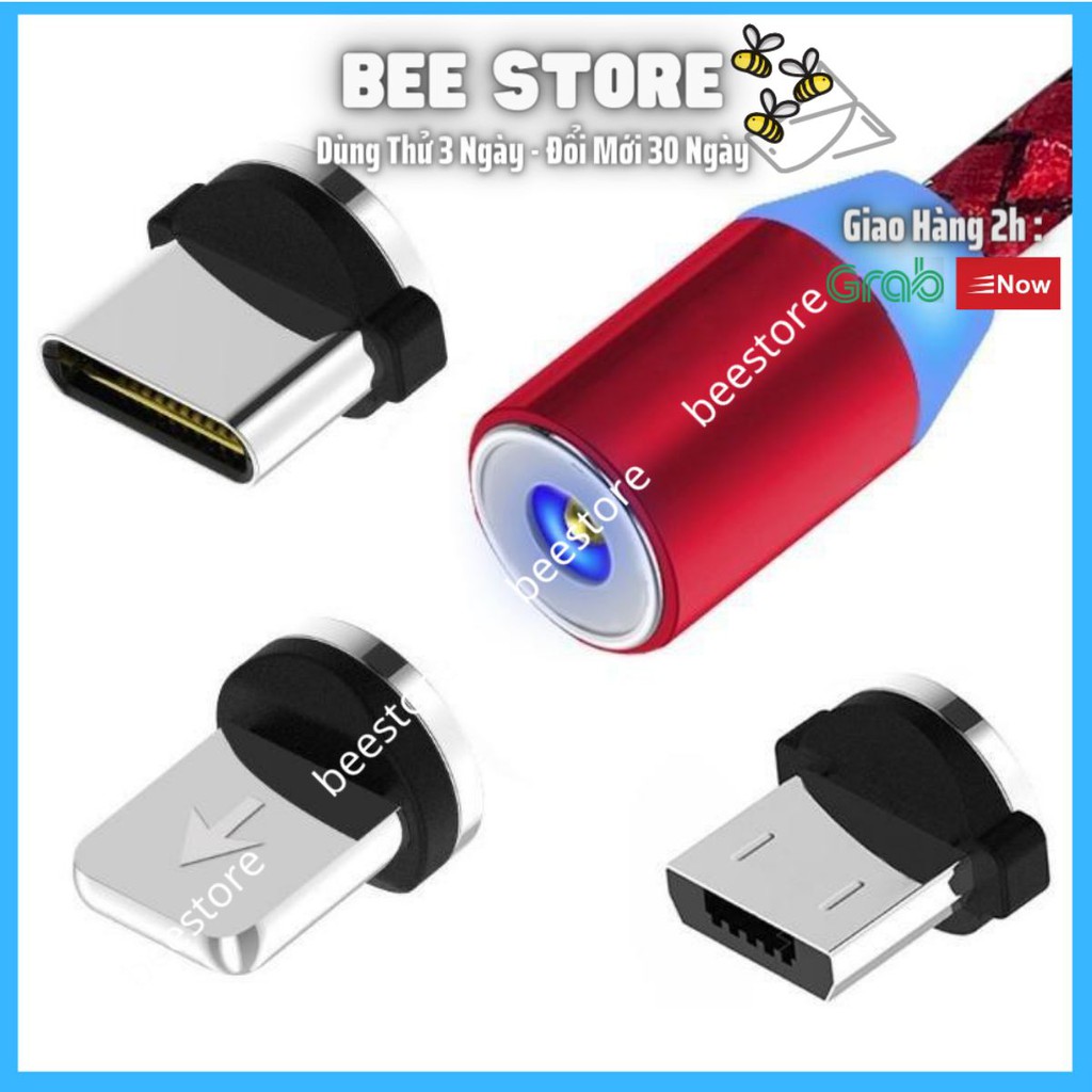 Đầu sạc nam châm tự hút Micro USB, Tpe C và Iphone
