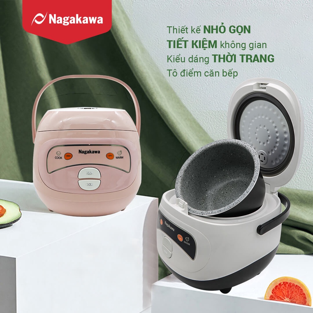 Nồi Cơm Điện Mini Nagakawa NAG0134 (400W-1L)