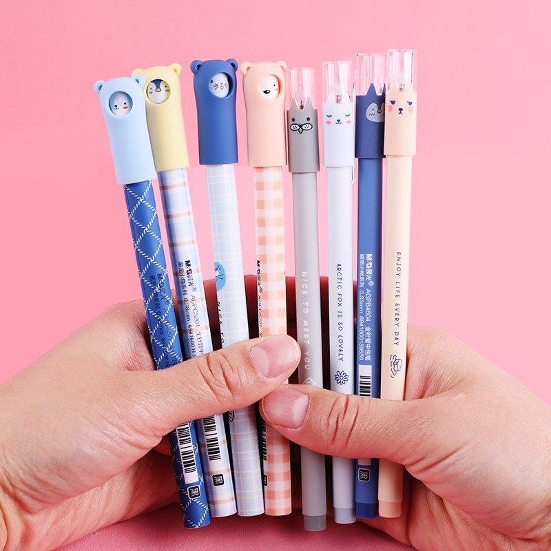 Bút Gel 0.38mm / Bút nước nét mảnh thời trang Cute M&G AGP10806, có ruột thay thế