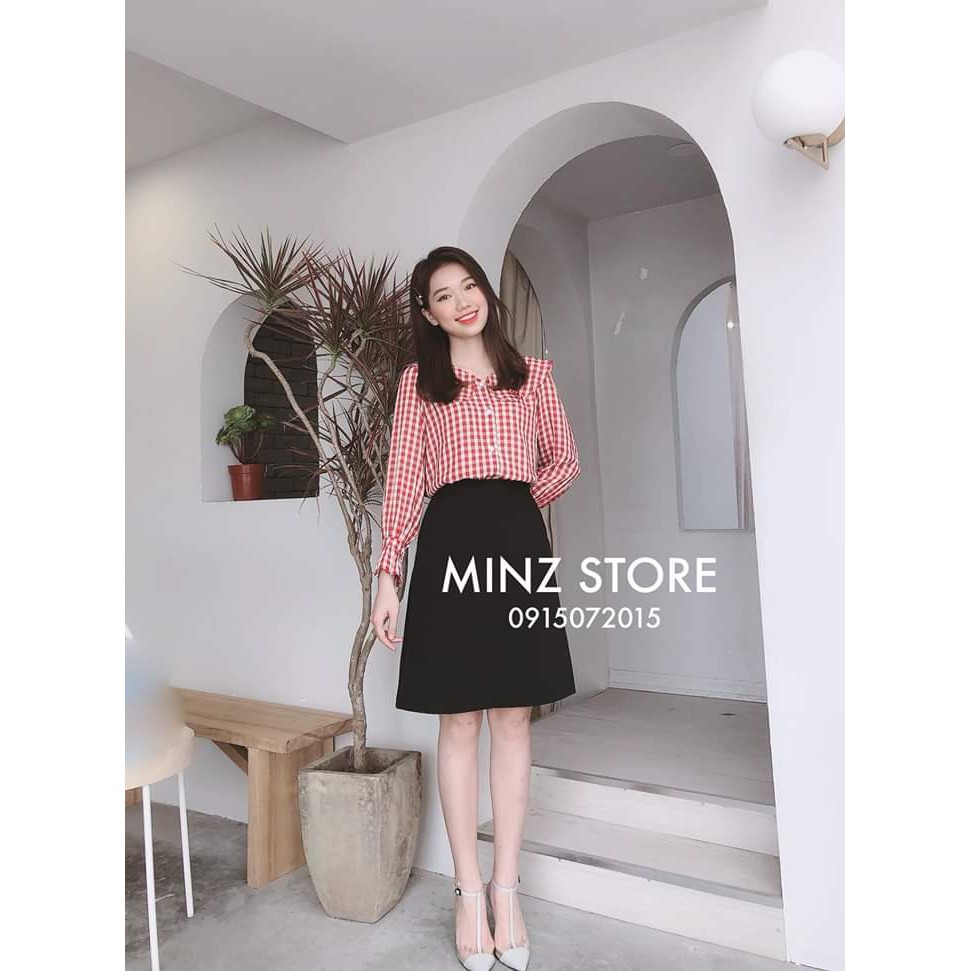 Chân váy chữ A trơn dài 50cm( sẵn size)- M72